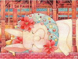 Пазл Pintoo 1200 деталей: Cotton Lion. Спокойной ночи, кролик