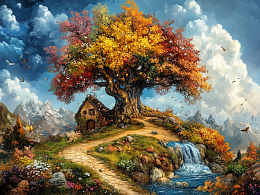 Пазл Алма деревянный 500 деталей. Невозможное - возможно. Дом на границе реальности