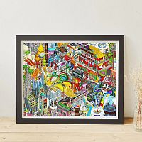 Пазл Pintoo 2000 деталей: Monki. Музыкальный город