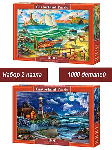 Набор Castorland 1000 деталей: Морское побережье, 2 шт