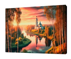 Картина по номерам на подрамнике Рыжий Кот: Тихие зори