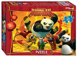Пазл Step puzzle  35 деталей: Кунг-фу Панда (DreamWorks, Мульти)