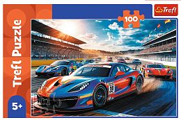 Пазл Trefl 100 деталей: Автогонки (УЦЕНКА)