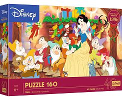 Пазл Trefl 160 деталей: 40 лет Trefl - Белоснежка и семь гномов перед Рождеством